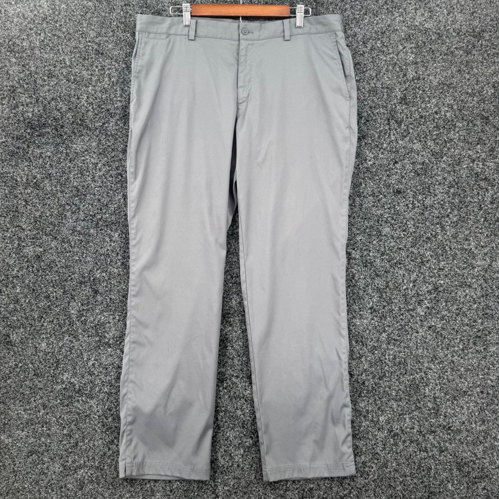 Nike Golf Tour Performance Dri-FIT Gray Pants Mens 38x32 Flat Front Trousers